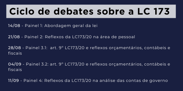 Ciclo de debates sobre a LC 173