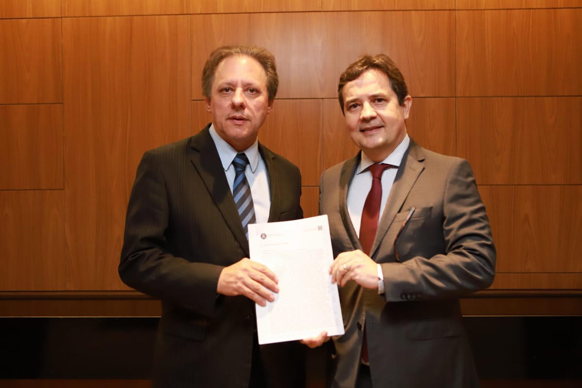 Conselheiro Domingos Taufner TCE ES e Presidnte Edilberto Pontes